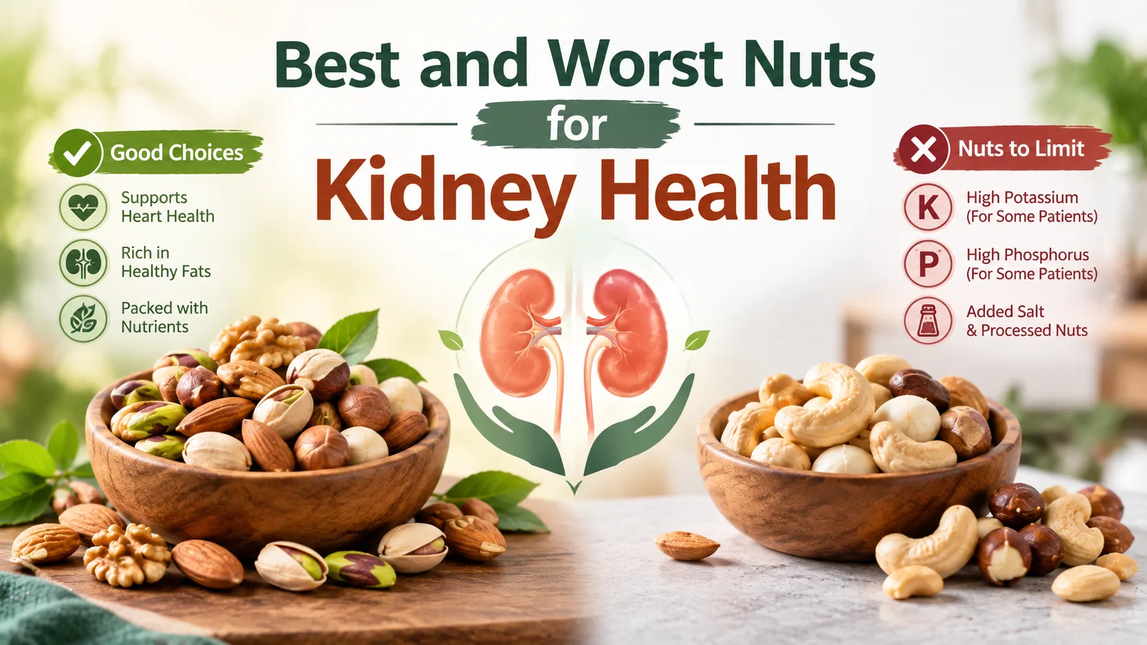 Best and Worst Nuts for Kidney Health